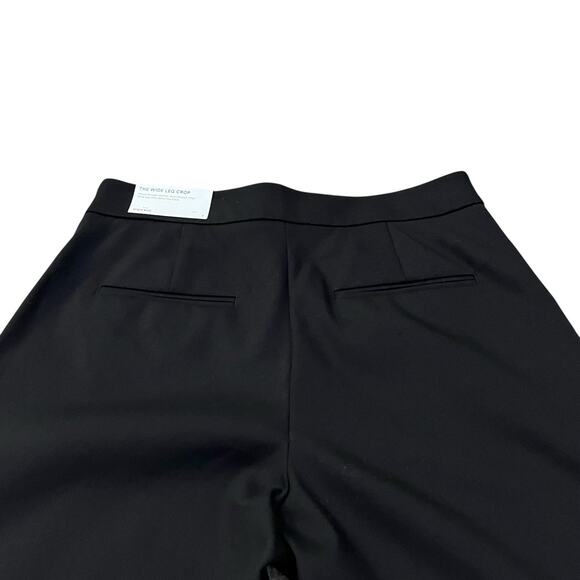 Ann Taylor The Wide Leg Crop Pant Size 8 Black Business Casual Classic Preppy - Picture 4 of 11